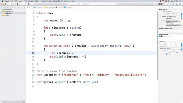 iOS SDK Convenience Init смотреть онлайн