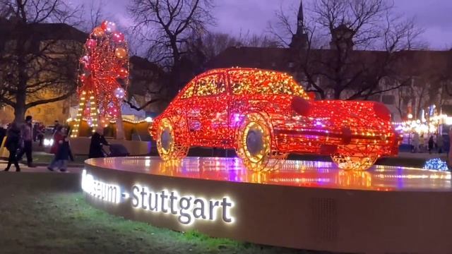 Празднично на родине Мерседеса и Порше Stuttgart Christmas 2023 смотреть онлайн