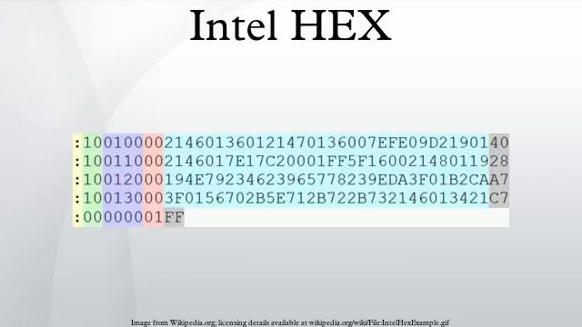 Intel HEX смотреть онлайн