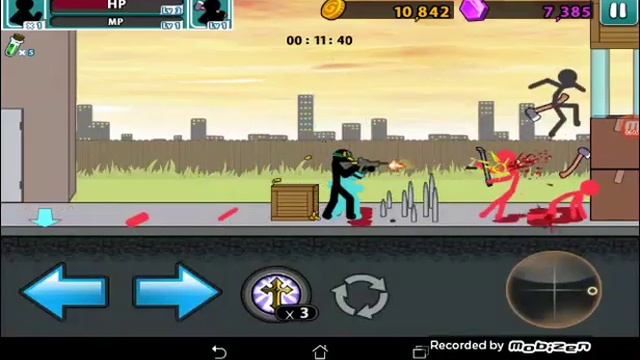 Проходение 8 уровня игры Angerofstick 5 смотреть онлайн