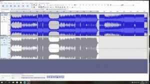 Собранные музыкальные треки в одном файле разрезаем на отдельные треки в "AUDACITY".