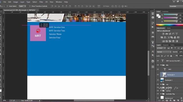 photoshop CC - australian education banner design, print design - dummy information смотреть онлайн