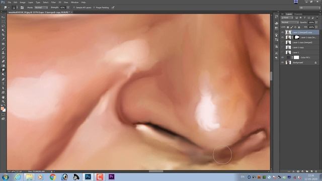 Digital Painting In Telugu |డిజిటల్ పెయింటింగ్ చేయటం ఎలా? Smudge Painting | Oil painting తెలుగులో смотреть онлайн