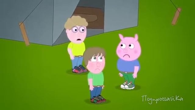 Поросёнок Жорж  Новые серии  Жорж подсыпал Брюсу  ПодпрыгайКа