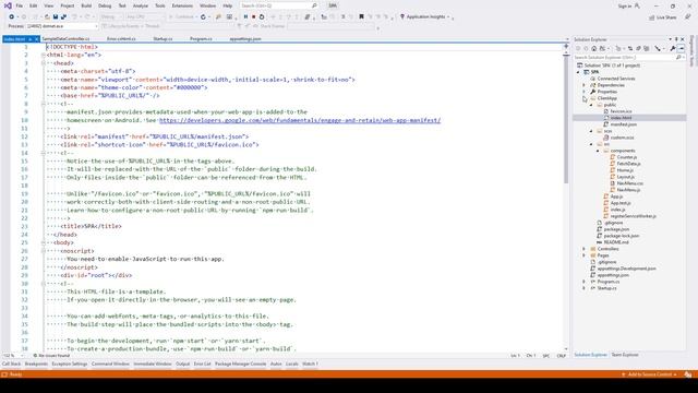 Developing Single Page Applications using ASP.Net Core and JavaScript - File Structure смотреть онлайн