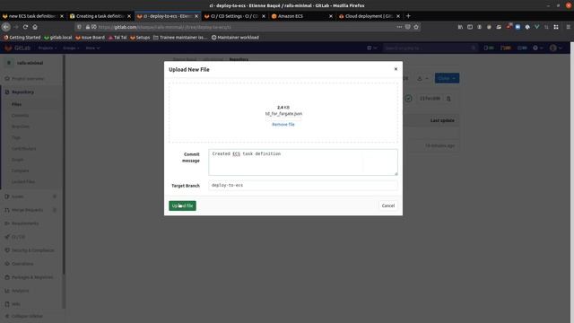New ECS task definition based on a local JSON file смотреть онлайн