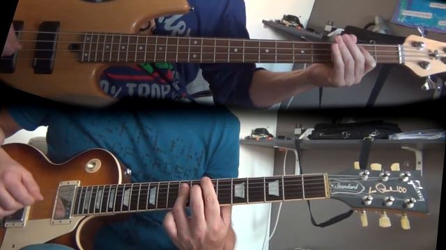 Billy Idol - Super Overdrive (Guitar & Bass cover) смотреть онлайн