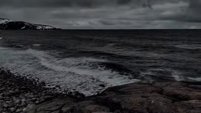 Териберка. Баренцево море. Каменный пляж смотреть онлайн