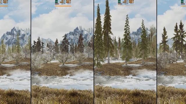 Skyrim SE Mods: Tree Mods Comparison ( Skyrim 3D Trees, SFO, EVT, Forests of Dibella ) смотреть онлайн