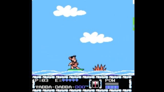 Dendy (Famicom,Nintendo,Nes) 8-bit The Flintstones The Surprise At Dinosaur Peak Surfing (Серфинг)