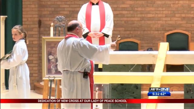 Our Lady of Peace holds Cross Dedication Ceremony смотреть онлайн