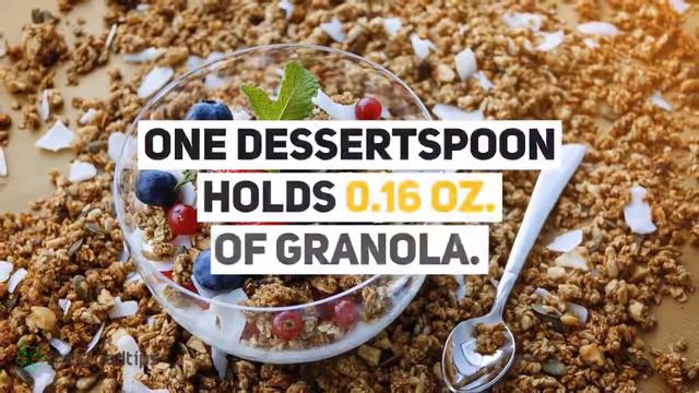 How many ounces of granola are in a spoon? смотреть онлайн