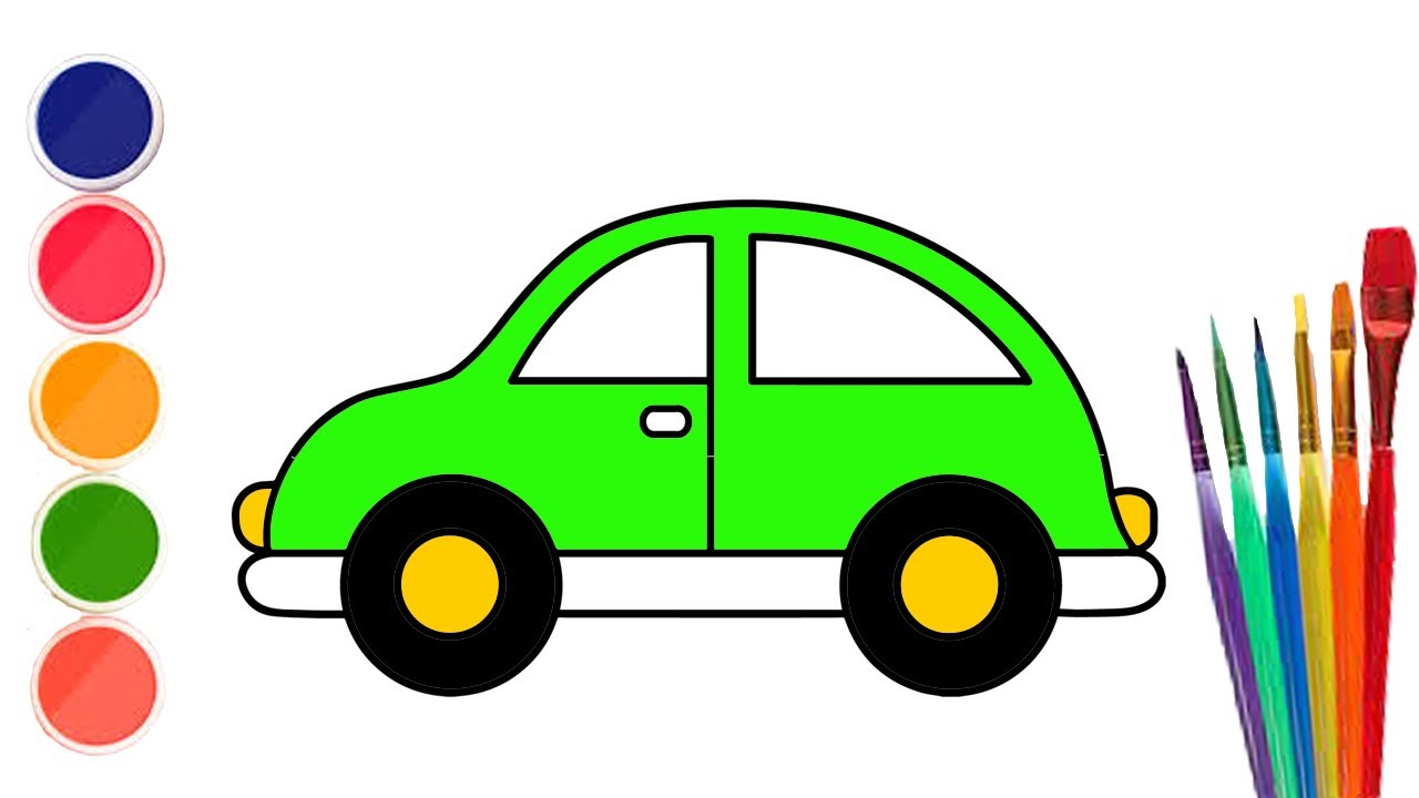 Легкий рисунок /Draw a picture of a car kids / zeichne ein bild von einem auto / ارسم صورة لسيارة смотреть онлайн