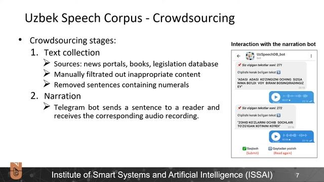 USC: An Open-Source Uzbek Speech Corpus and Initial Speech Recognition Experiments смотреть онлайн