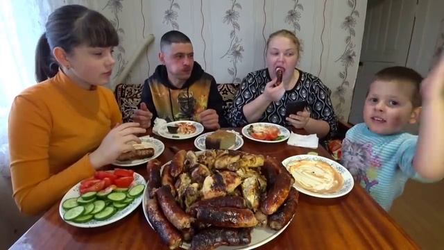 мукбанг шашлычок/Вербное воскресенье