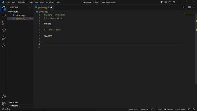 Variables In Python|| Indentation Errors In Python || Syntax Error | Naming convention смотреть онлайн
