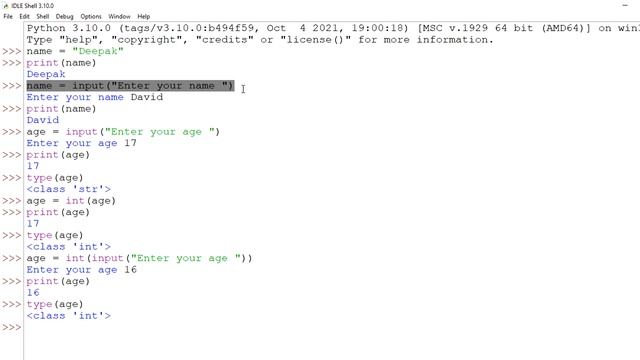 Reading Input From Keyboard in Python смотреть онлайн