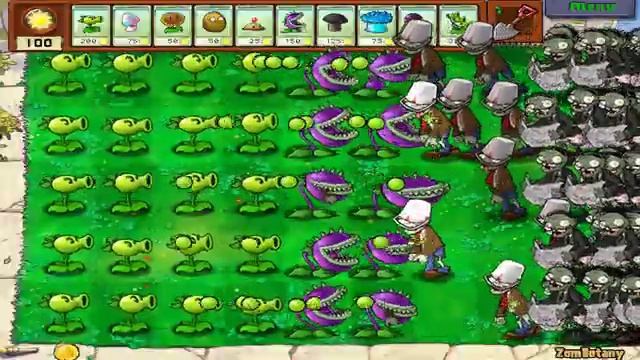 Plants vs Zombies Super Hack - Hypno Shroom vs Football Zombie Power смотреть онлайн