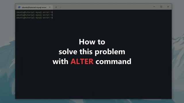 Fix MySQL Installation Error: SET PASSWORD has no significance for user 'root'@'localhost' смотреть онлайн