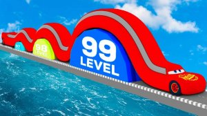 ДЛИННЫЕ АВТОМОБИЛИ против ОГРОМНЫХ ЛЕЖАЧИХ ПОЛИЦЕЙСКИХ в Teardown!