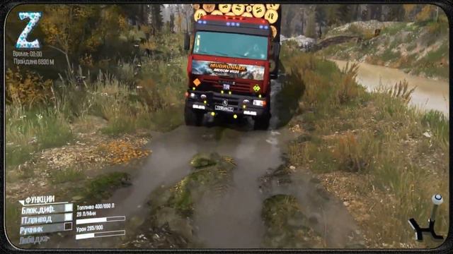 KAMAZ 65221 6x6 Карта «Долгая вахта» открываем ВТОРОЙ ГАРАЖ для Spintires  MudRunner