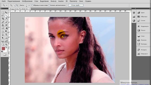Мультимедийная школа Adobe Photoshop Урок №52 Как устранить красноватый оттенок кожи смотреть онлайн