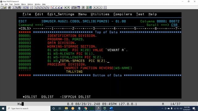 How to find length of Variable in COBOL Program | LENGTH | INSPECT смотреть онлайн