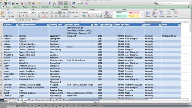 Using Excel Tables for Genealogy смотреть онлайн