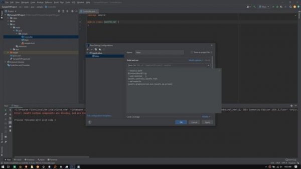 How to create Maven JavaFX App using IntelliJ 2021 JDK 16