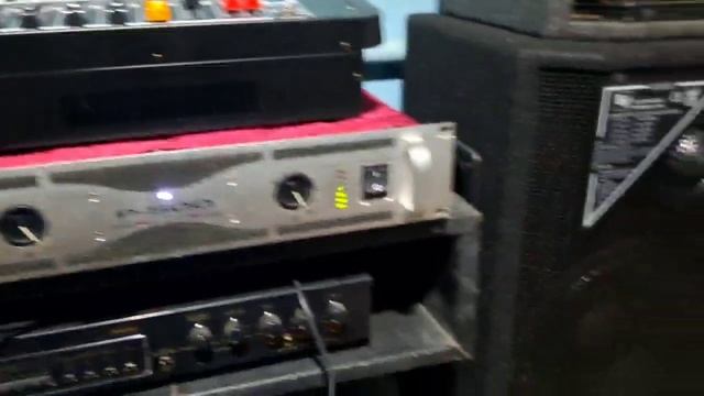 Усилитель Omnitronik P-500 и концертные колонки, звучание. смотреть онлайн