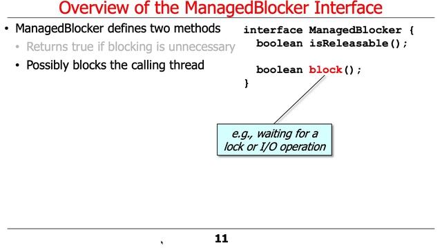 The Java Fork-Join Pool: the ManagedBlocker Interface смотреть онлайн
