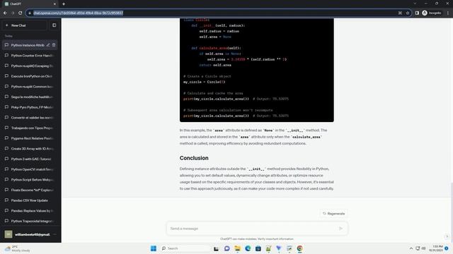 Python instance attribute defined outside init смотреть онлайн