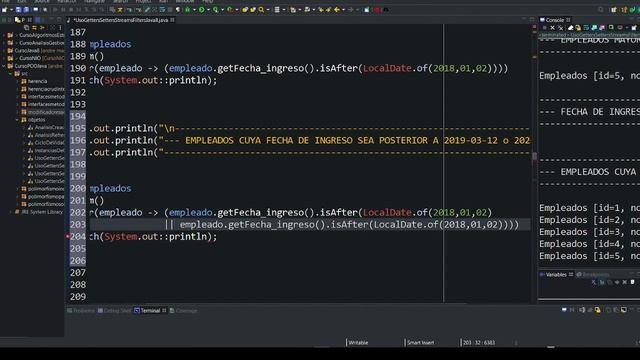 35. Uso de filters, streams, forEach, lambdas y LocalDate (Parte 07) | POO con Java смотреть онлайн