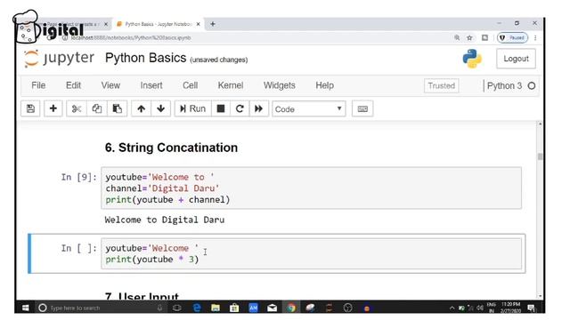 What Is String Concatenation In Programming | Python Tutorial in hindi | #Animated #Beginners #logi смотреть онлайн
