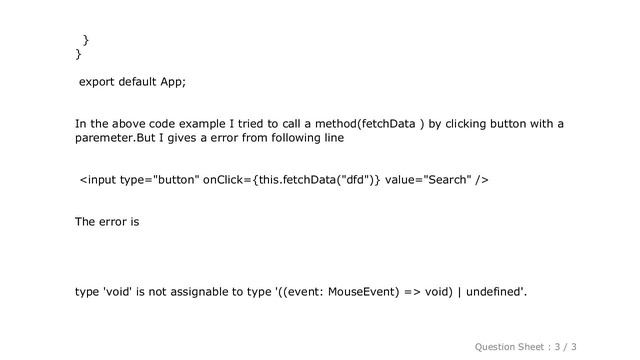 JavaScript : Type 'void' is not assignable to type '((event: MouseEventHTMLInputElement) = void) | смотреть онлайн