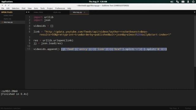 [3/6] Video IDs mit Python aus der URL ausschneiden смотреть онлайн