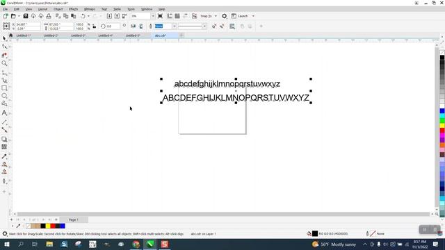Corel Draw Tips & Tricks Write out the ABC with one Key Stoke смотреть онлайн