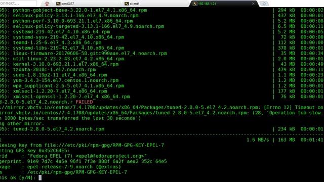 [YUM UPDATE] Update Linux Machine (REDHAT 7/CENTOS 7) + KERNEL UPDATE смотреть онлайн