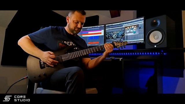 Schecter KM7 Mk III Drop F# Djent / Progressive Metal Test (Allt Riff) смотреть онлайн