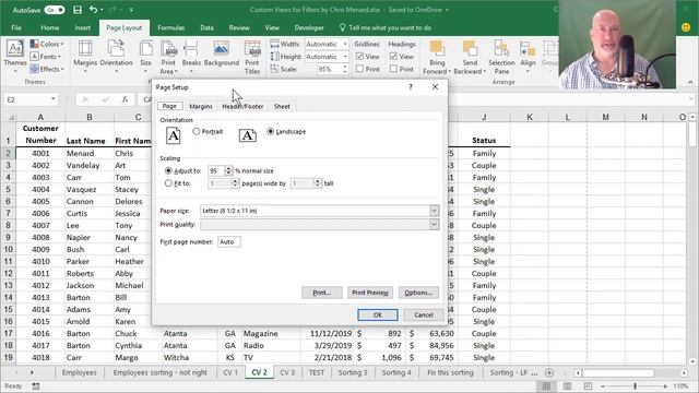 Custom Views in Excel to save Filters and Print settings by Chris Menard смотреть онлайн