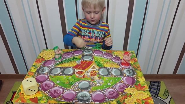 Играем в настольную игру три поросенка board game three little pigs смотреть онлайн