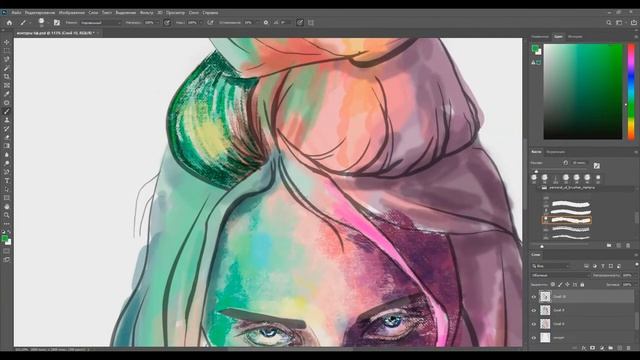 Photoshop Speedpaint | Billie Eilish смотреть онлайн