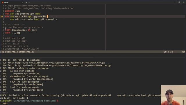 Beware of Dangling Backslashes in RUN Commands in Your Dockerfile смотреть онлайн