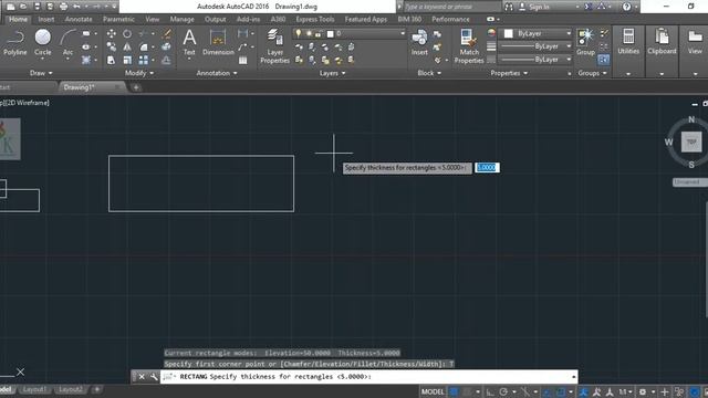 Autocad 2016 Tutorial for Beginners 6 മലയാളം ട്യൂട്ടോറിയൽ RECTANGLE, POLYGON COMMAND смотреть онлайн