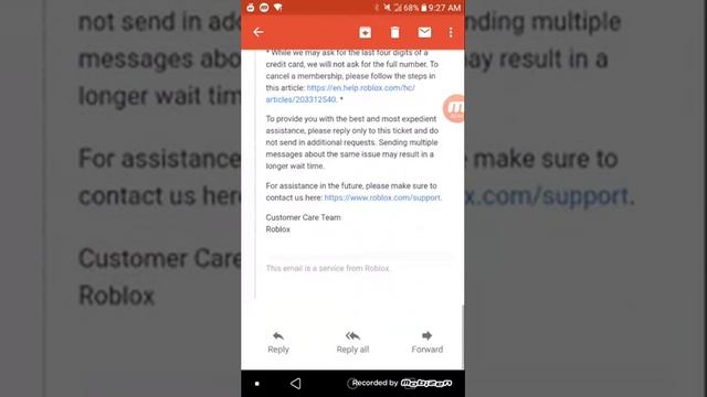 E-mailing roblox support for robux (failed) смотреть онлайн