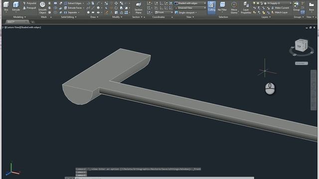 How to slice curved solid objects in AutoCAD смотреть онлайн
