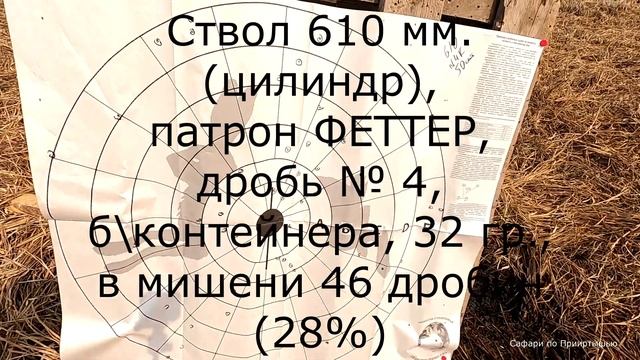 Тестирую ствол 610 мм. АТА НЕО 12, патронами с мелкой дробью. Достойный результат. смотреть онлайн