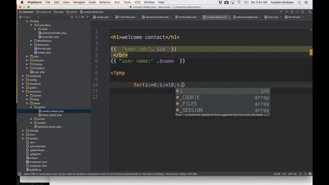 6- Laravel || pass data, blade تمرير البيانات смотреть онлайн