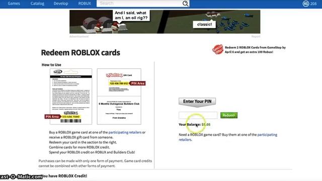 How To Redeem A Roblox Card 2015 смотреть онлайн