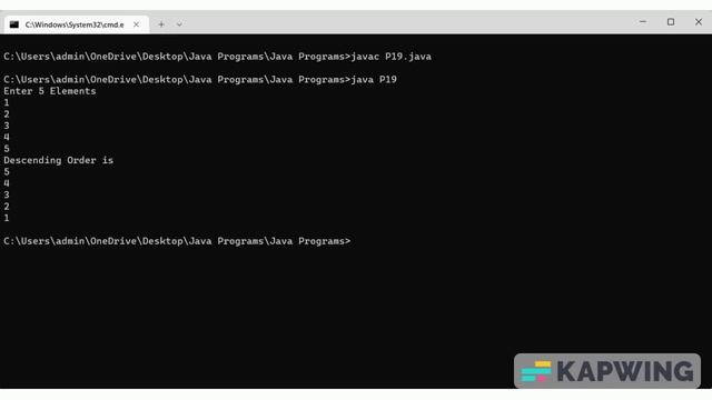 A Java program To do Descending Order of the Number смотреть онлайн